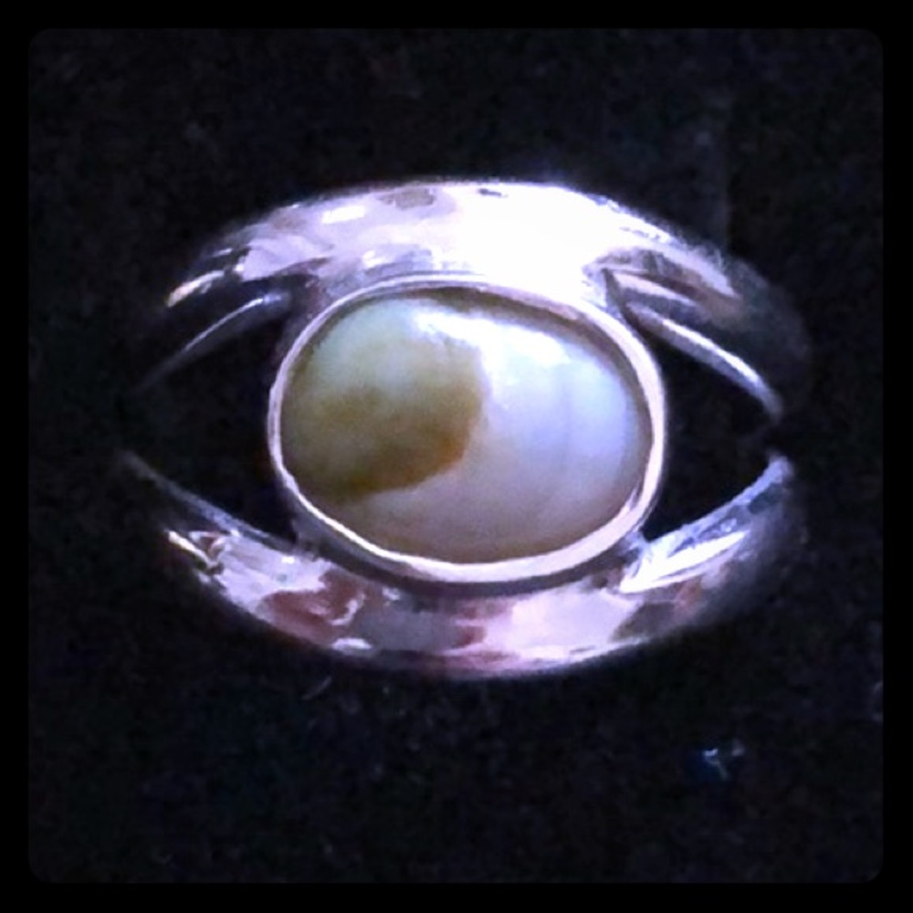 Jade moonstone custom Italian ring